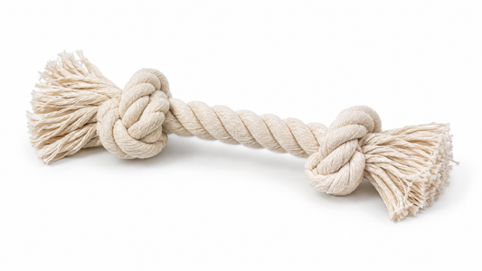 Braided Cotton Rope Dog Toy – Knotted Chew & Tug