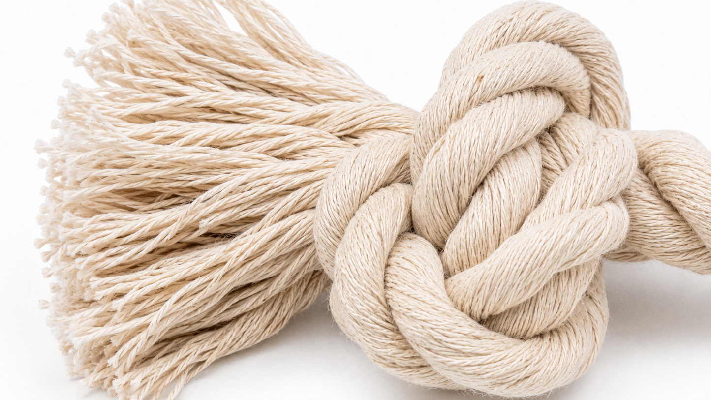 Braided Cotton Rope Dog Toy – Knotted Chew & Tug