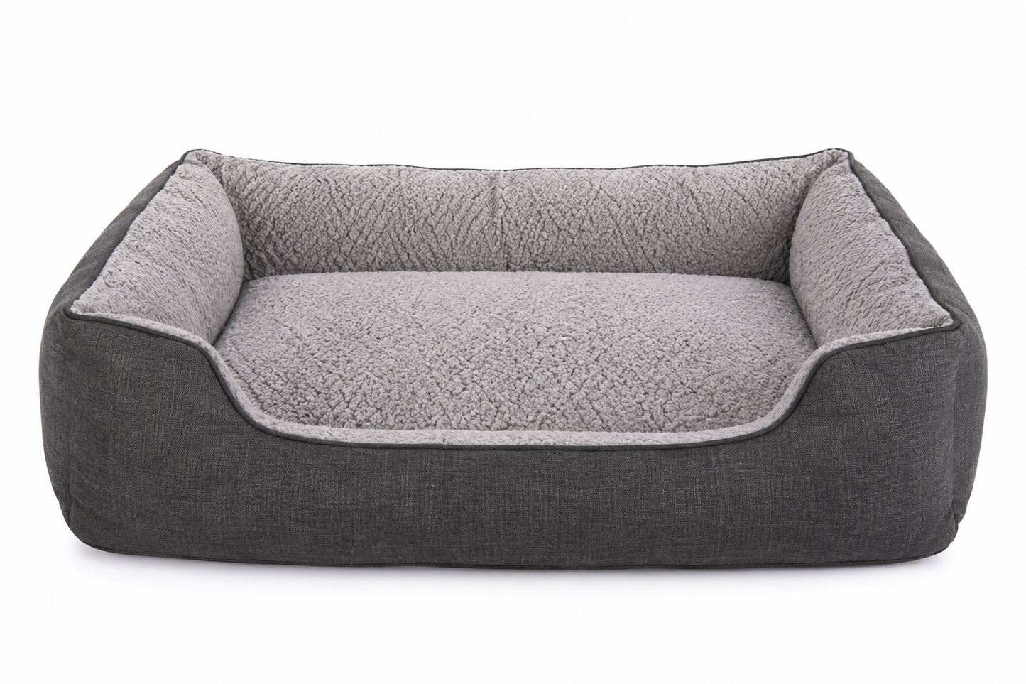 Orthopedic Bolster Dog Bed – Plush Sofa Pet Lounger