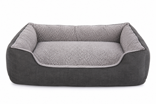 Orthopedic Bolster Dog Bed – Plush Sofa Pet Lounger