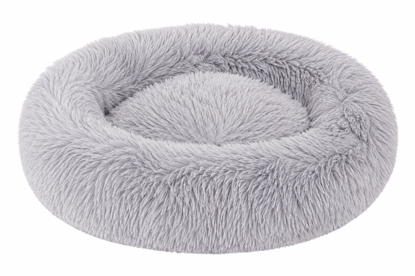 Calming Donut Pet Bed – Plush Round Nest for Dogs & Cats