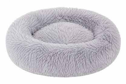 Calming Donut Pet Bed – Plush Round Nest for Dogs & Cats
