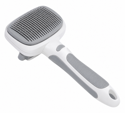 Self-Cleaning Pet Slicker Brush – Gentle Grooming Tool