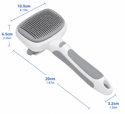 Self-Cleaning Pet Slicker Brush – Gentle Grooming Tool