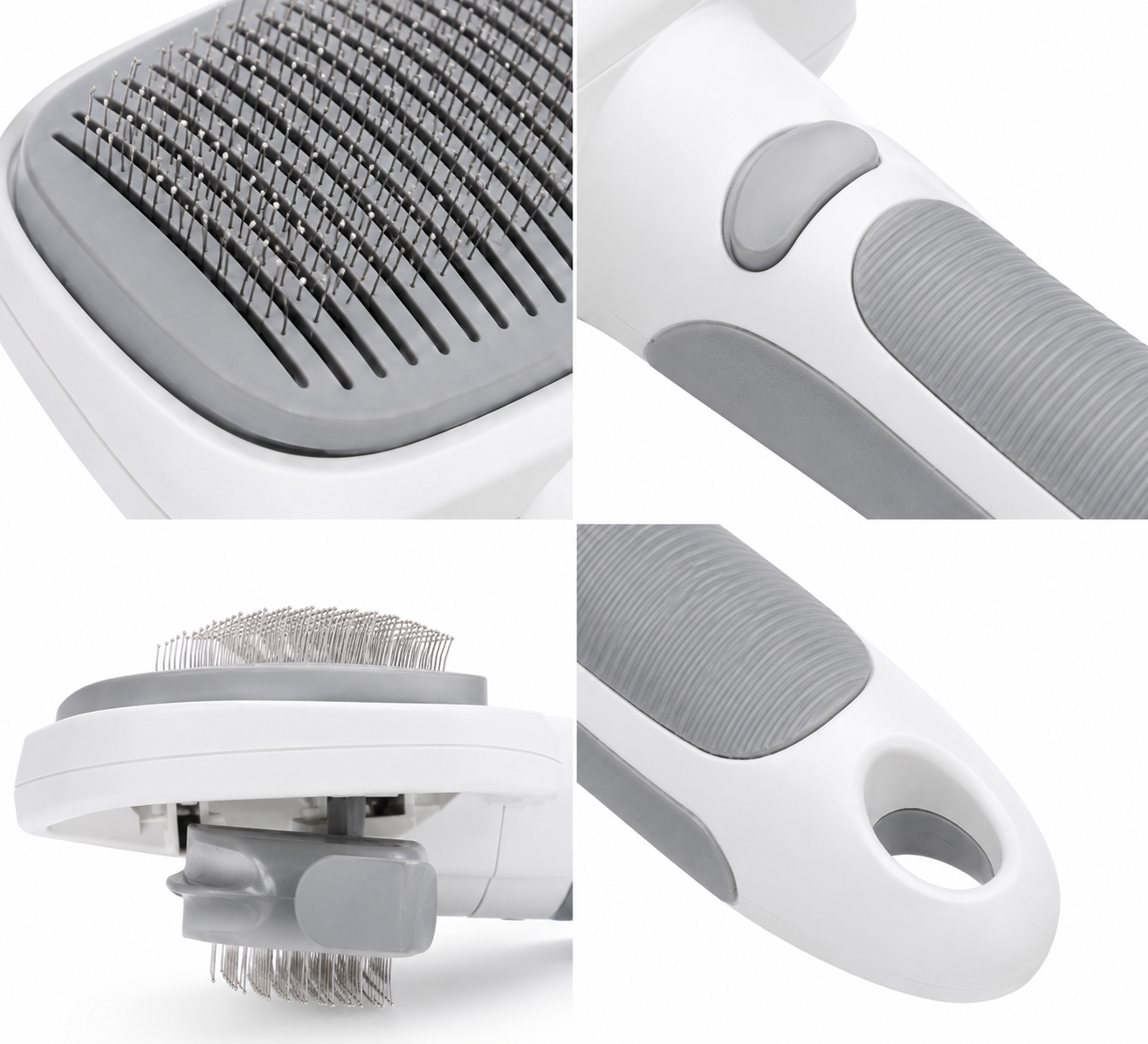 Self-Cleaning Pet Slicker Brush – Gentle Grooming Tool