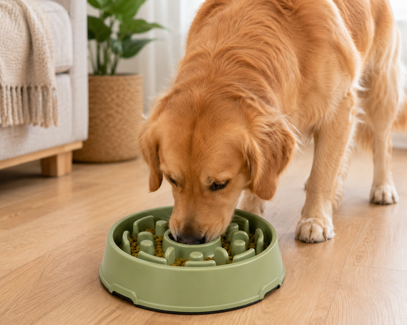 Interactive Maze Slow Feeder Dog Bowl – Non-Slip Base