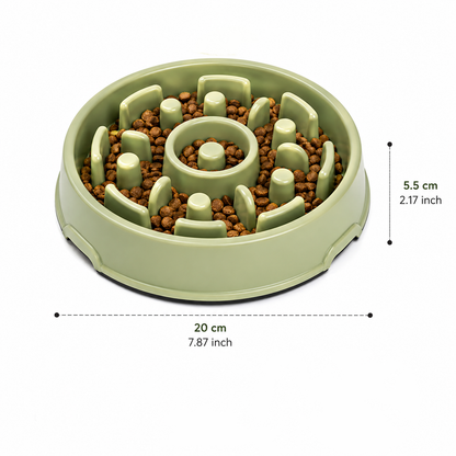 Interactive Maze Slow Feeder Dog Bowl – Non-Slip Base
