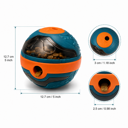 Interactive Dog Treat Ball Toy – Rolling Puzzle Feeder