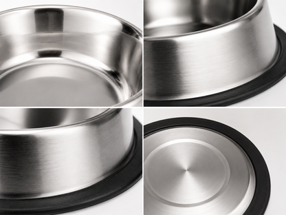 Stainless Steel Pet Bowl – Non-Slip Feeding Dish for Pets
