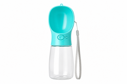 Portable Pet Water Bottle with Bowl – Leak-Resistant Travel